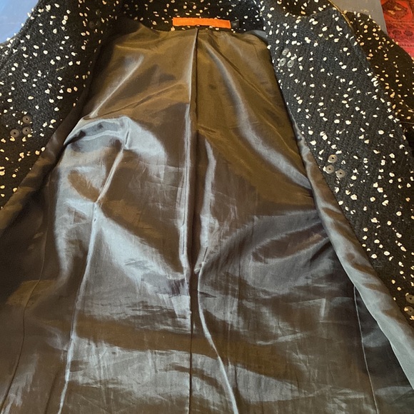 Knee Length Coat CYNTHIA STEFFE LEATHER trims and buckles.Amazing and Elegant- - Picture 9 of 9